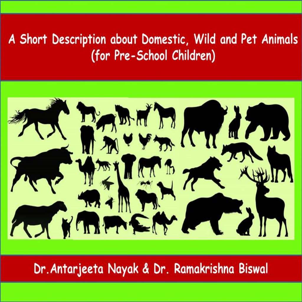 Book cover: A Short Description about Domestic, Wild and Pet Animals